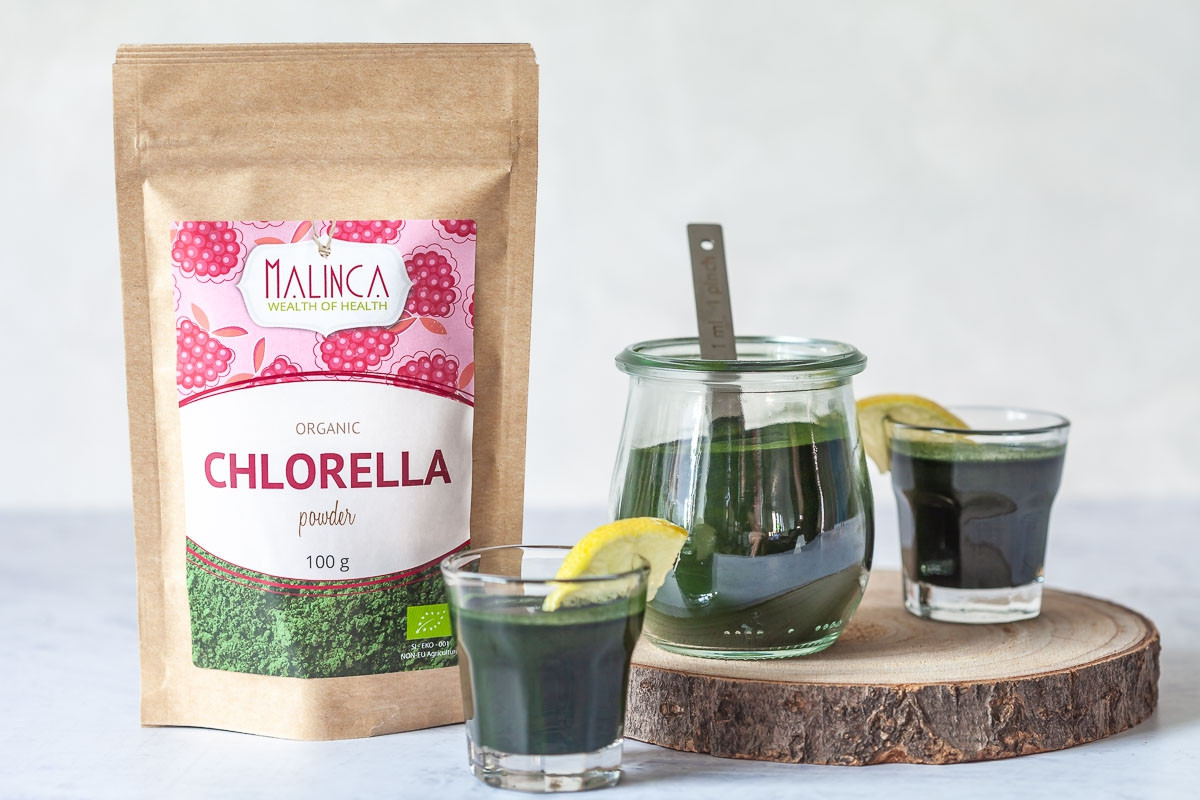 Klorela / chlorella v prahu iz ekološke pridelave 100g