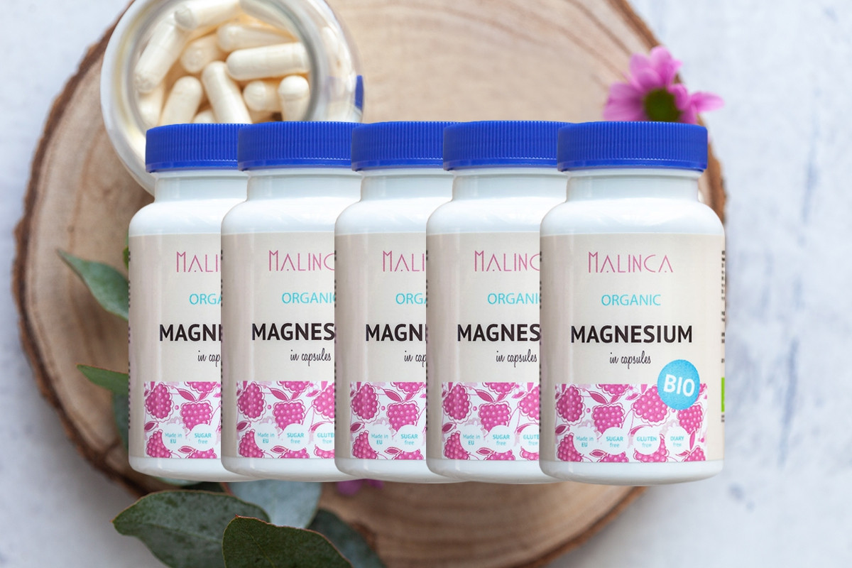 Magnezij iz ekološke pridelave 5 x 60 kapsul + brezplačna dostava