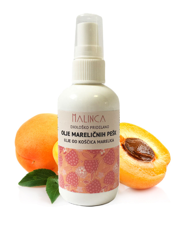 Olje mareličnih pešk iz ekološke pridelave 100ml