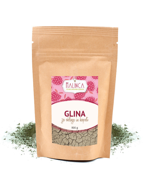 Glina za kopeli in obloge 800g