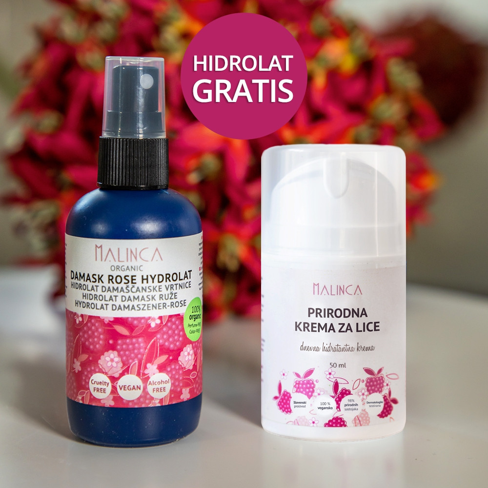 Natürliche Gesichtscreme + Hydrolat GRATIS