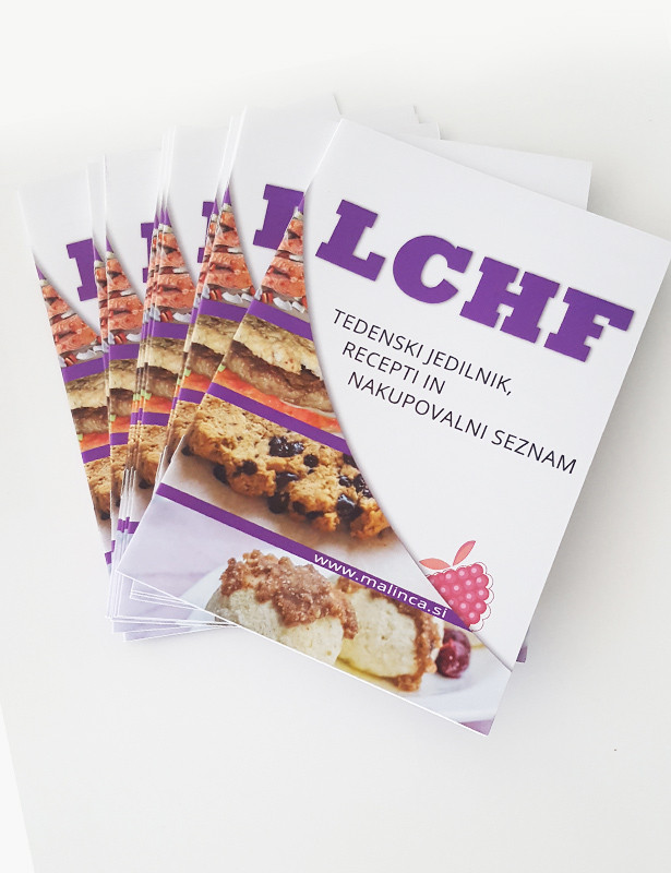 LCHF tedenski jedilnik, recepti in nakupovalni seznam - kazalo