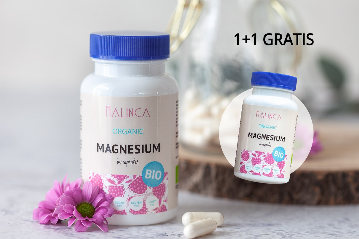 Magnezij iz ekološke pridelave 1+1 gratis