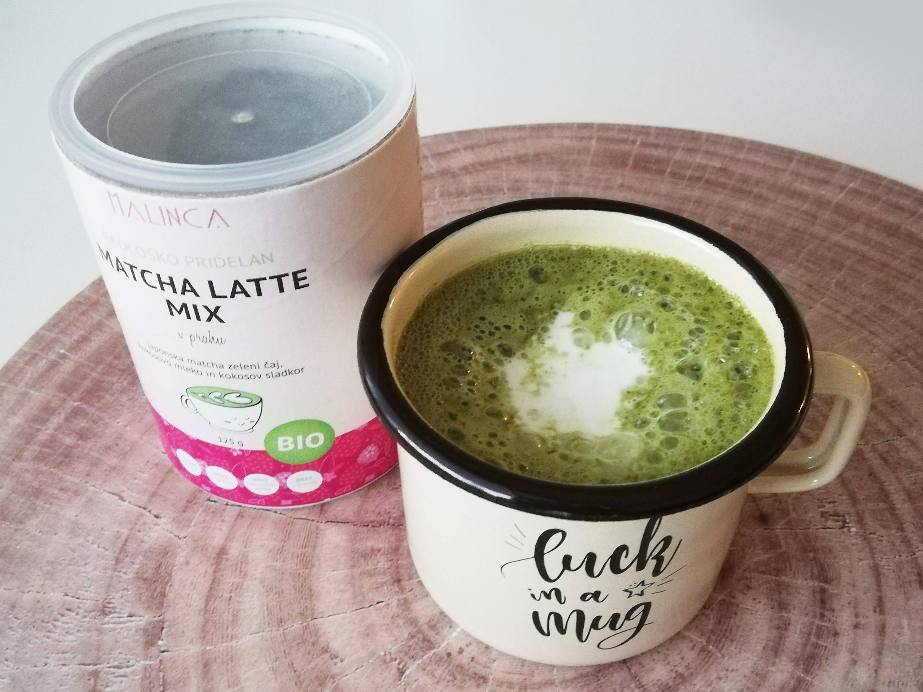Paket lonček Malinca in Matcha latte mix