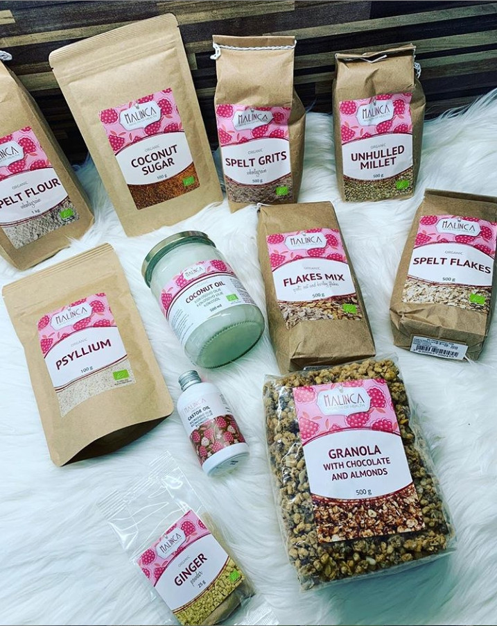 Slike strank, granola, ingver, psilium