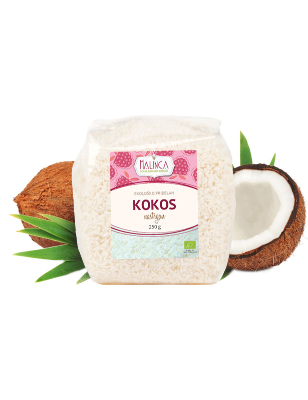 Nastrgan kokos (moka) iz ekološke pridelave 250g