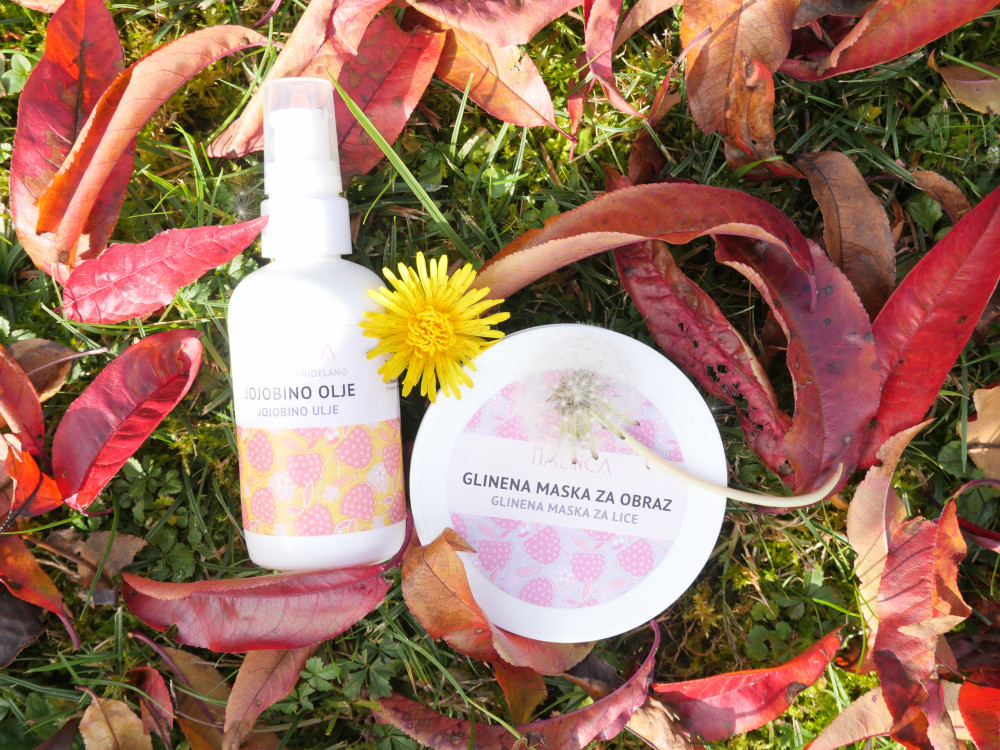 Slike strank, jojobino olje, glinena maska