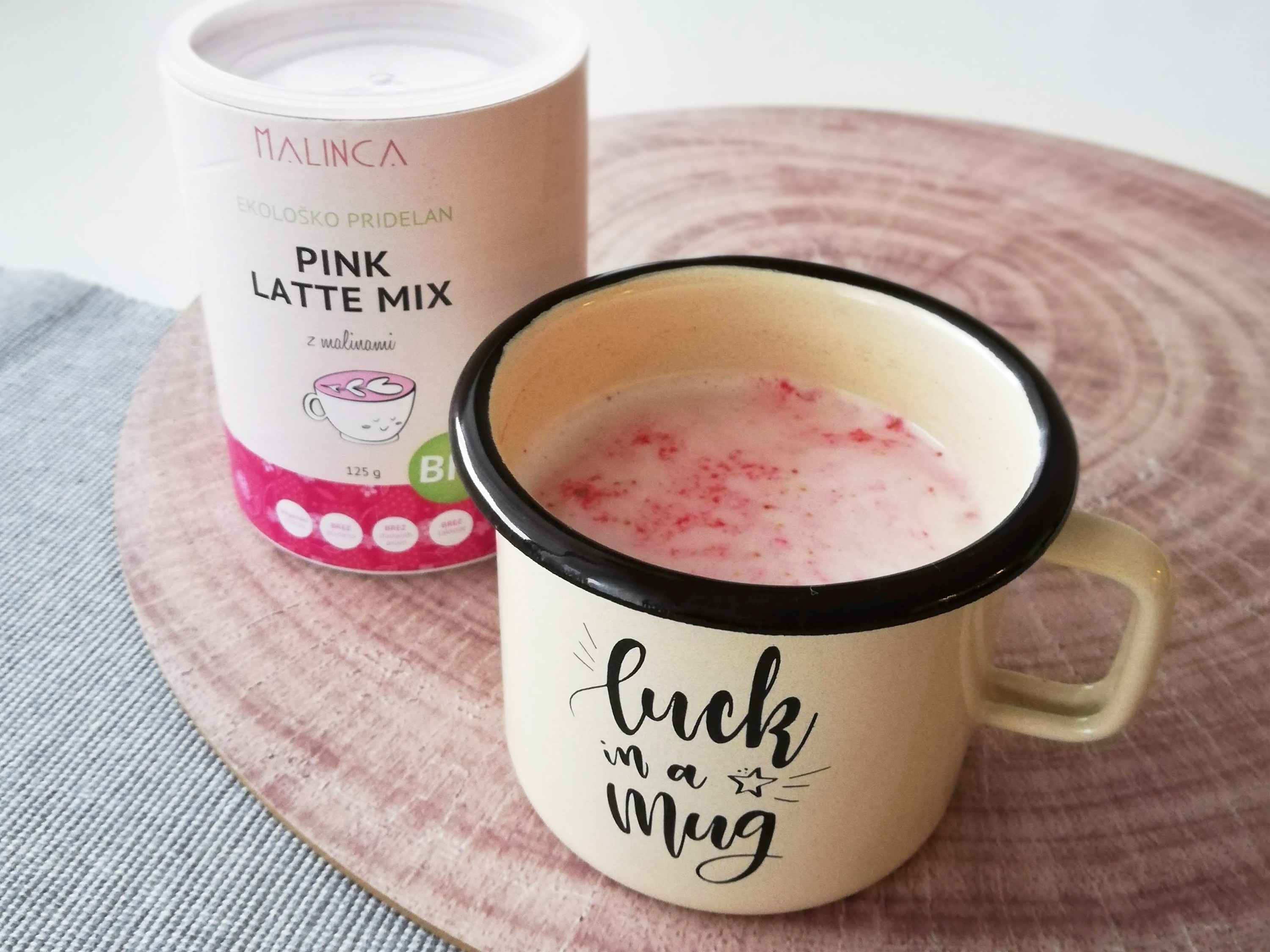 Paket lonček Malinca in Pink latte mix