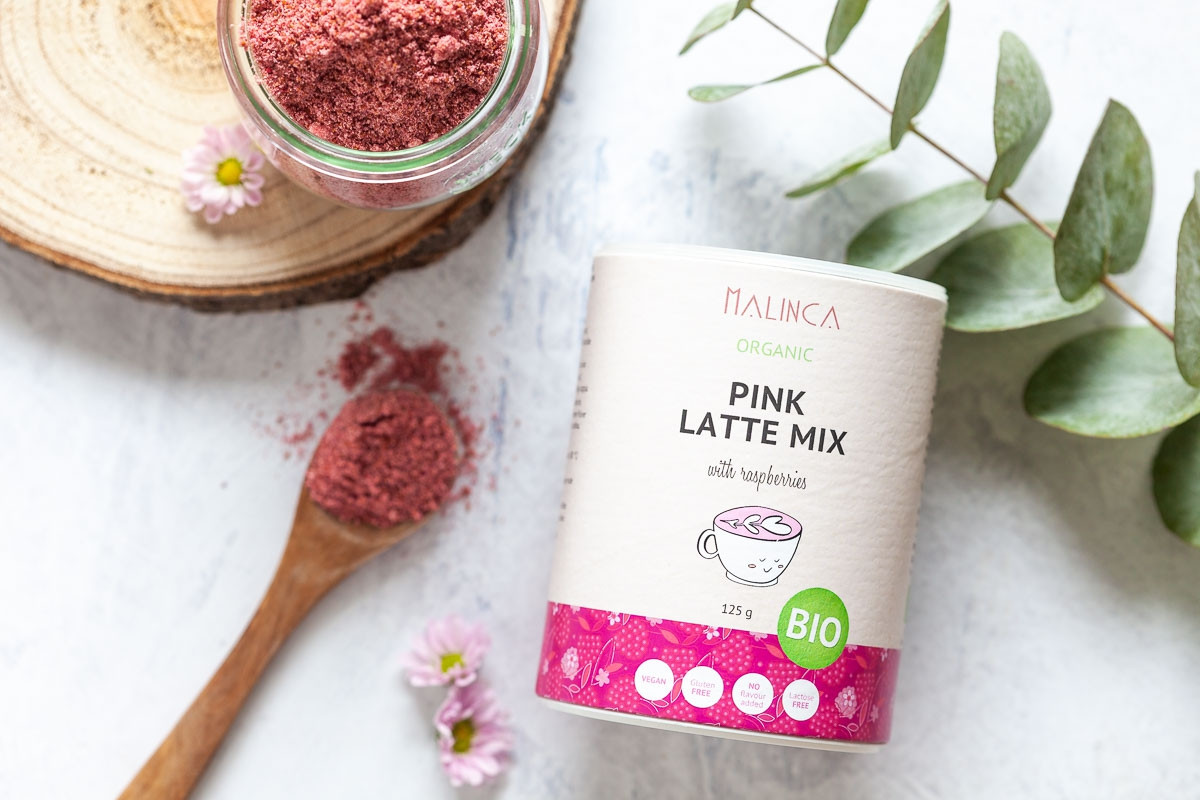 Pink latte mix iz ekološke pridelave